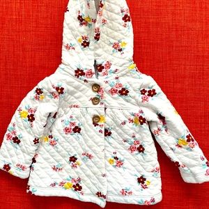 Carter’s girls jacket, floral, 9 months